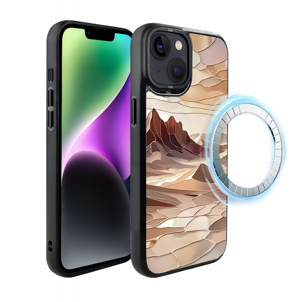 Pouzdro pro iPhone 14 Ibizu DropGuard Matt s MagSafe, Pouštní klid