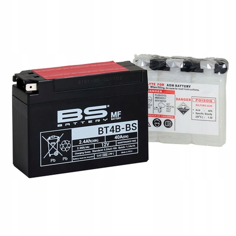 

Bs 2022/02 Akumulator BT4B-BS (YT4B-BS) 12V 2,3AH