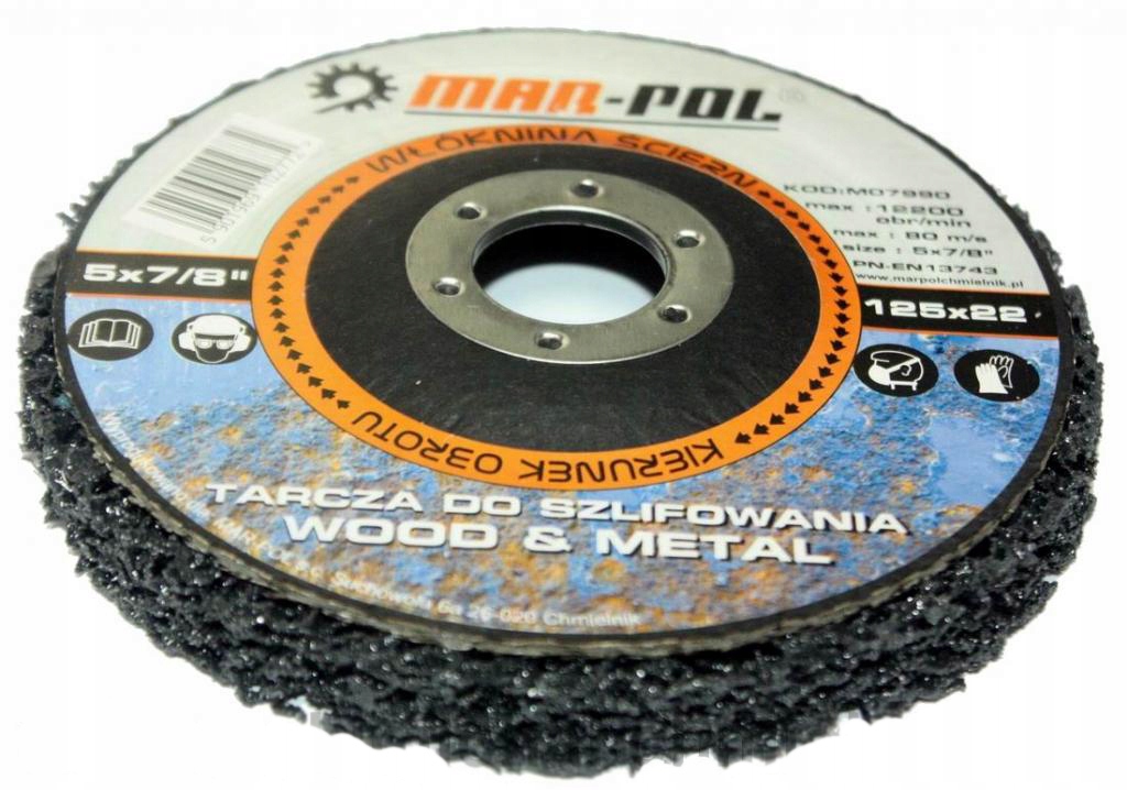 

Włóknina ścierna tarcza włosy murzyna 125mm tarcza