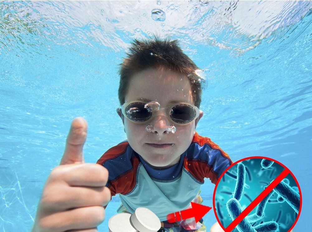 CHLOR TABLETKI MULTIFUNKCYJNE BASENU BASEN 3kg Marka Ntce