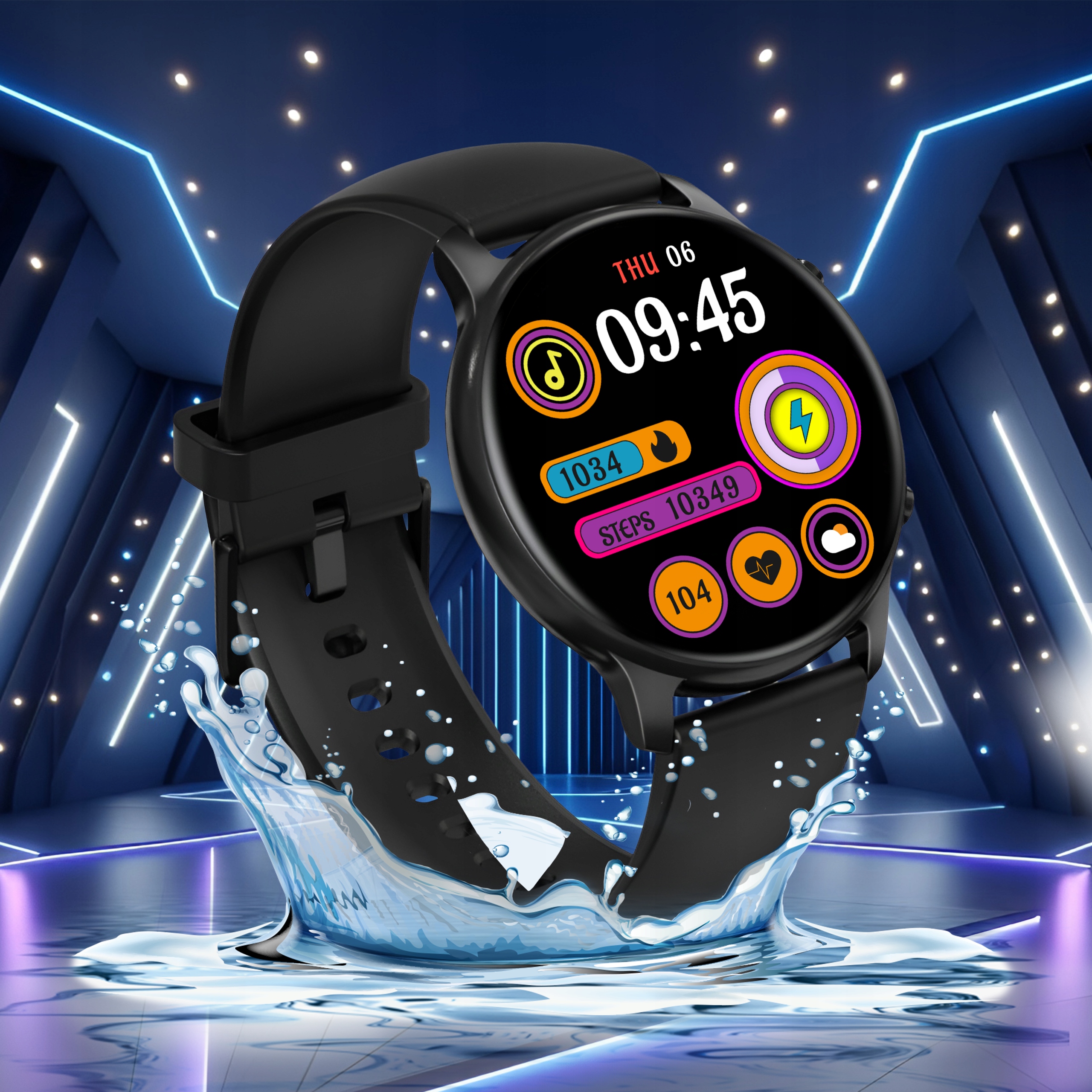 SMARTWATCH MĘSKI 3D ZEGAREK SPORTOWY WODOODPORNY MENU POLSKIE POWIADOMIENIA Kompatybilność systemowa Android iOS Windows Phone