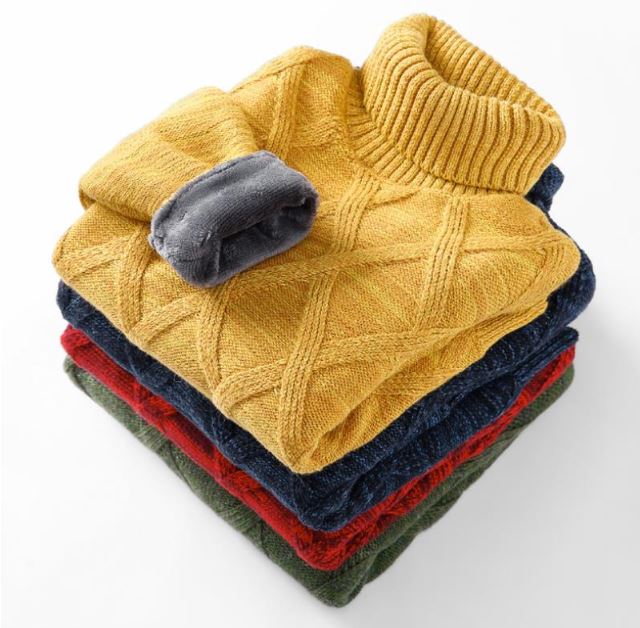 SWETER DZIECIĘCY CIEPŁY GOLF OCIEPLANY ELEGANCKI Rozmiar 104