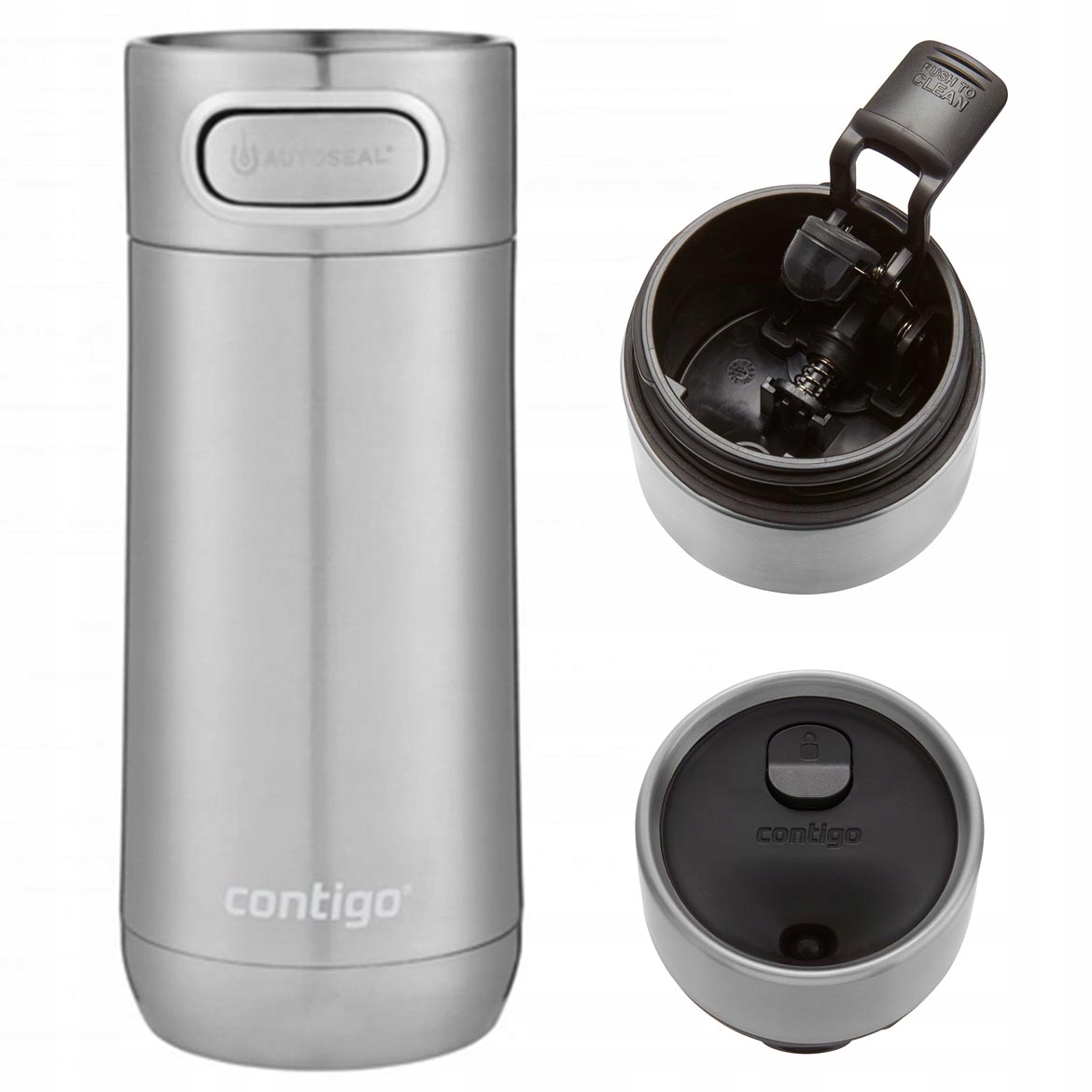 Elegantní termohrnek Contigo Luxe 360 Ml s automatickým uzavíráním ocelový