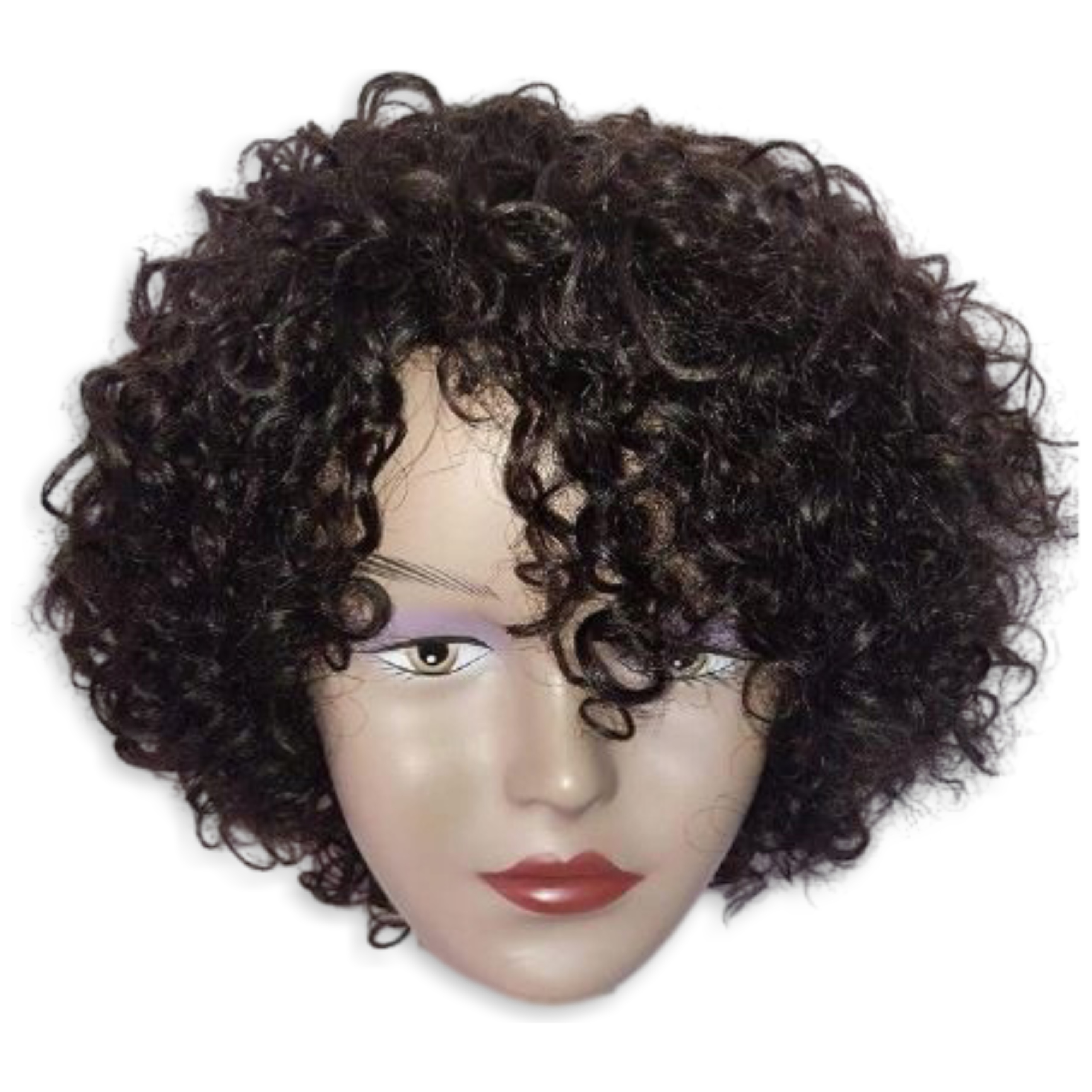 Paruka Afro Morichy krátké kudrnaté lidské vlasy přírodní černá 5#