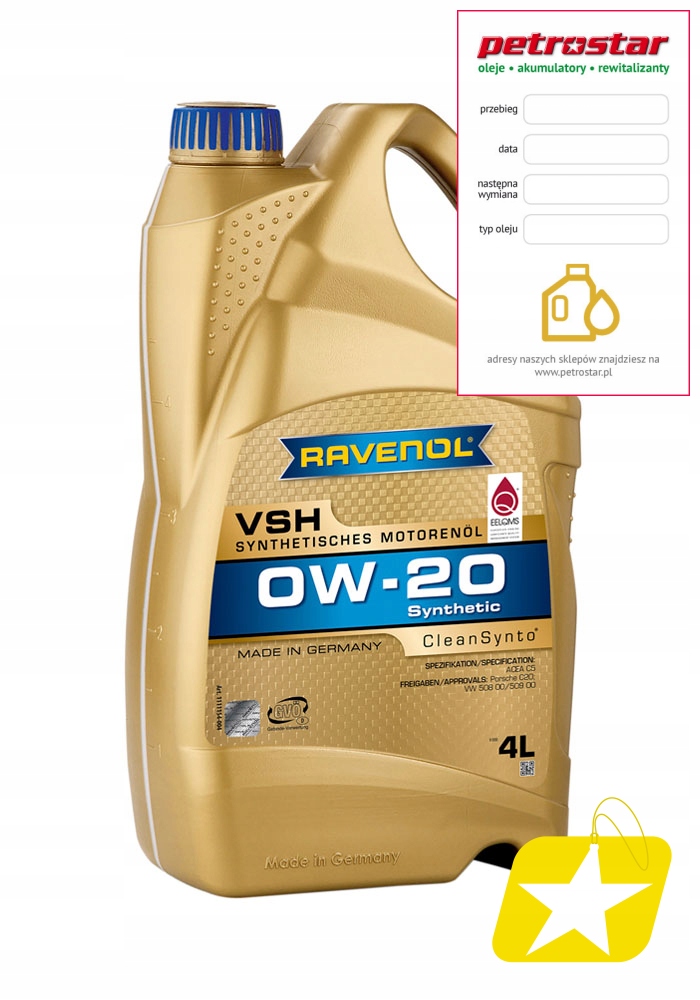 Olej silnikowy Ravenol 0W20 RN17FE 4 l 0W-20 - porównaj ceny - Allegro.pl