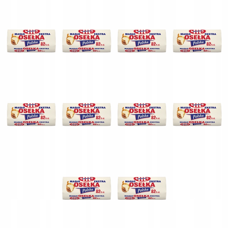 Mlekovita Extra máslo Osełka 82% tl. 500g X10