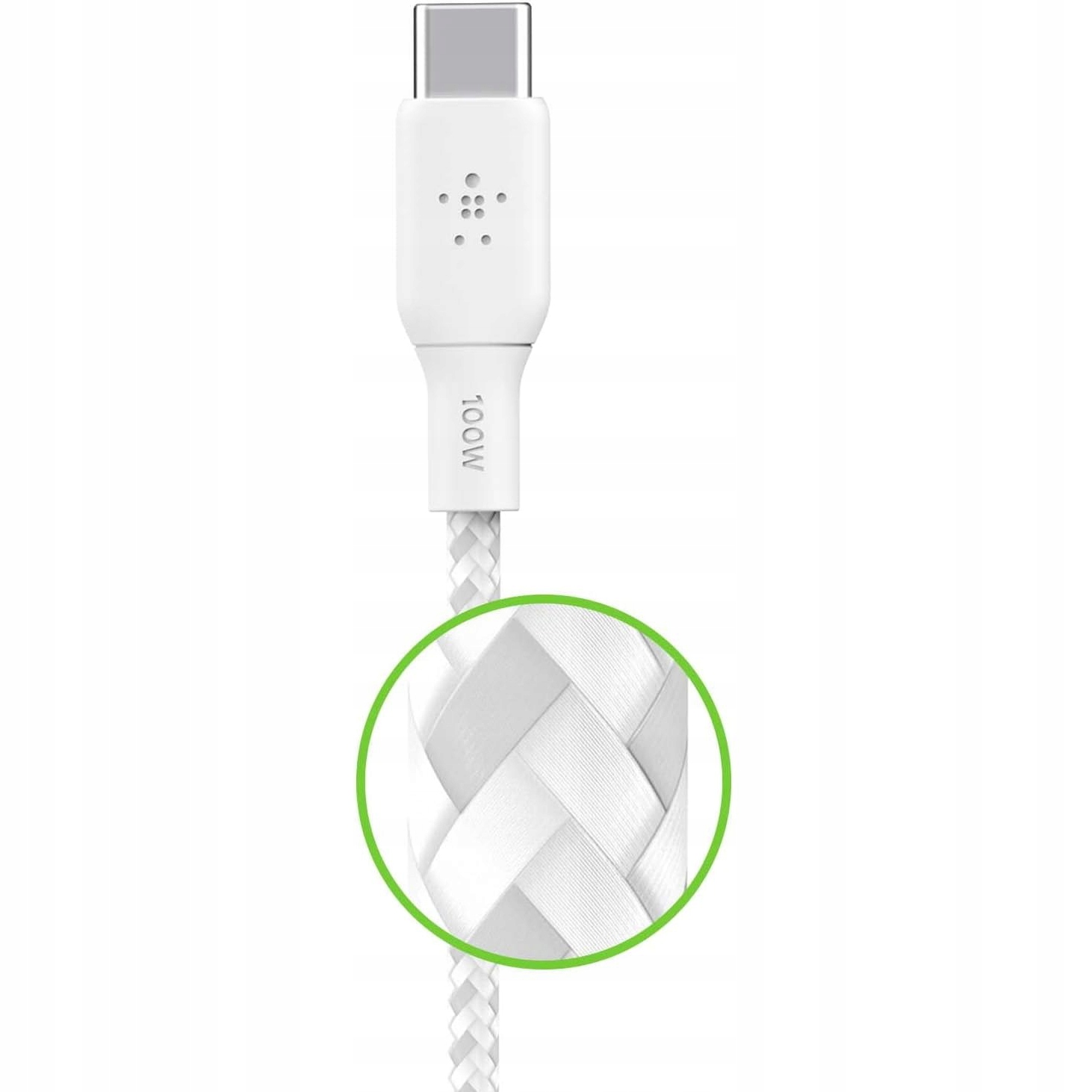 Kabel Belkin Boost USB-C do USB-C PD, mocny oplot, USB 2.0 / 5A /100 W / 3m Model USB-C