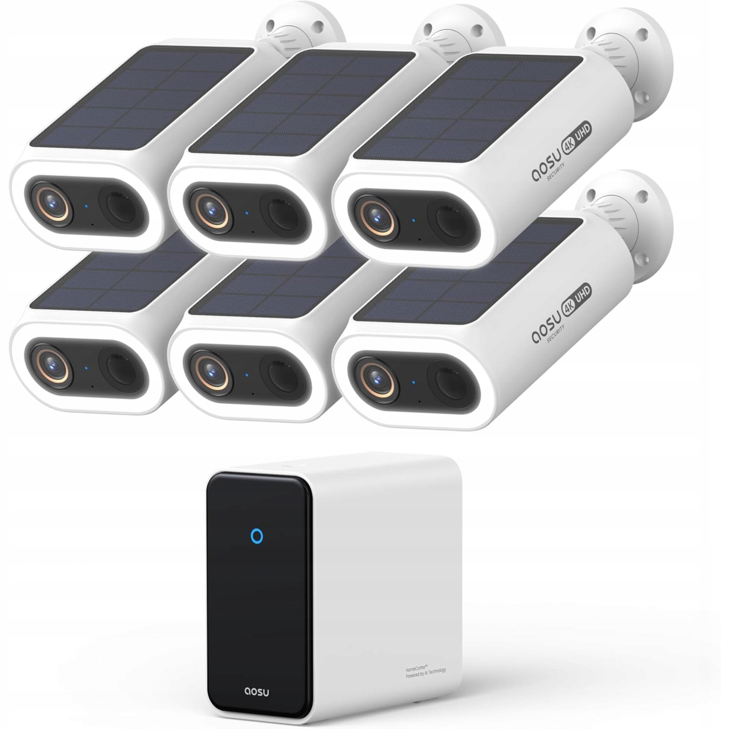 Bezprzewodowy system kamer bezp.zewnętrznego Aosu 4K