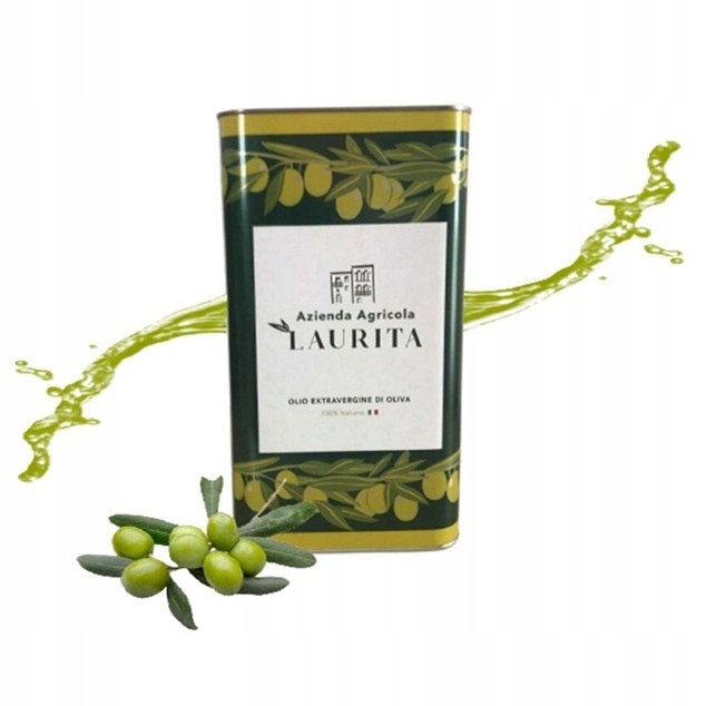 Italský extra panenský olivový olej Laurita 3 l, bohatý na polyfenoly, Svěží