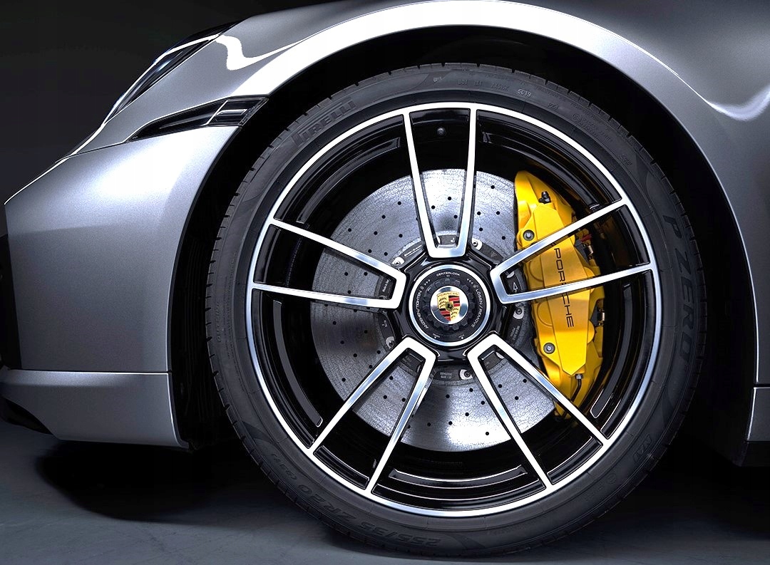 KOŁA LETNIE PORSCHE 911 991 992 TURBO S CENTRAL LOCK ORYGINAŁ 20 21 CALI Kolor czarny