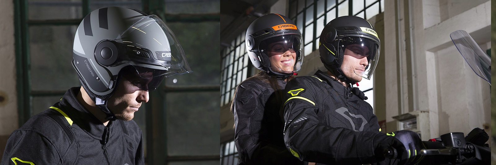 KASK CABERG OTWARTY JET Z BLENDĄ UPTOWN r. XL Rodzaj lakieru błyszczący
