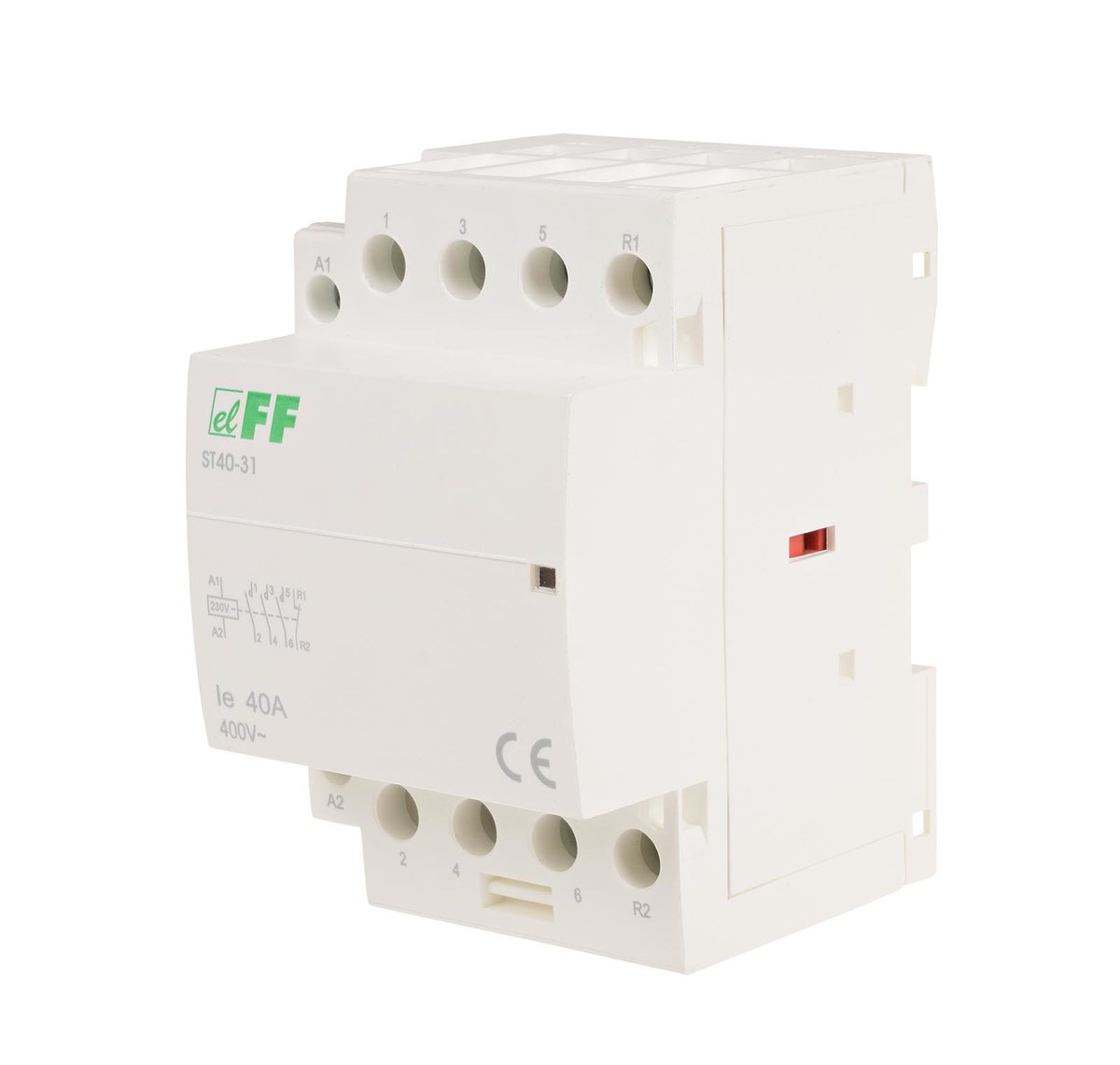 Modulární stykač ST40-31 Modulární stykač kontaktů 3NO+1NC I=40A nap. Cívky