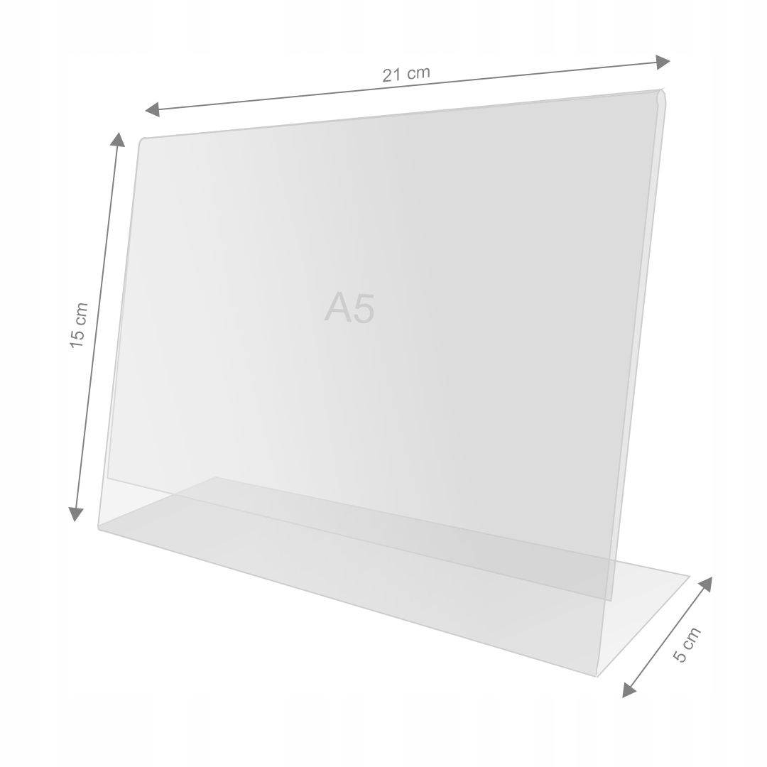 Stojak informacyjny A5 poziom Marka studiocen