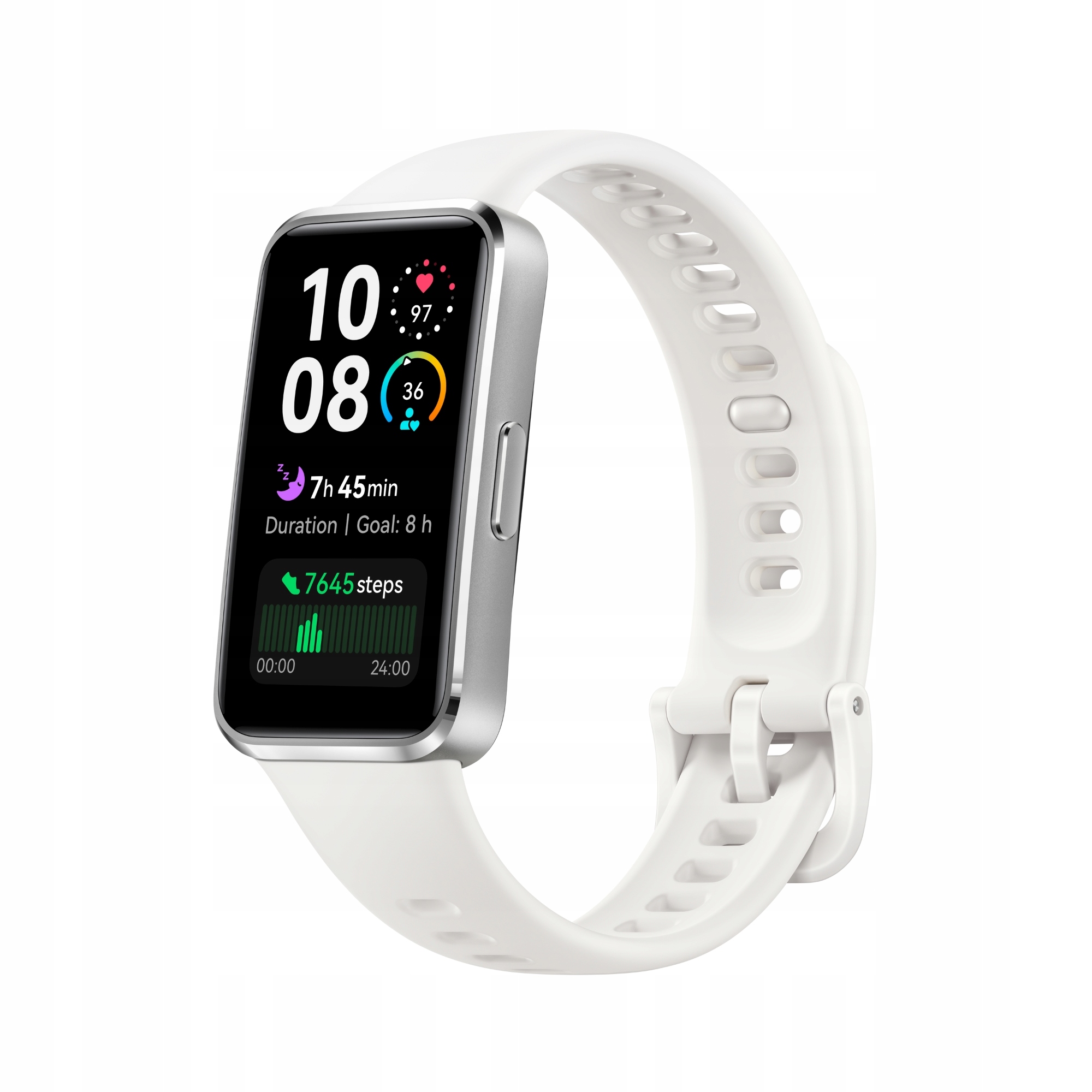 Huawei Band 10 Biała opaska fitness z wbudowanym akumulatorem