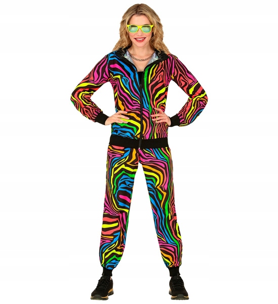 Kostým Teplákovka Duhová Disco Oblečení Párty 80. Léta XXL