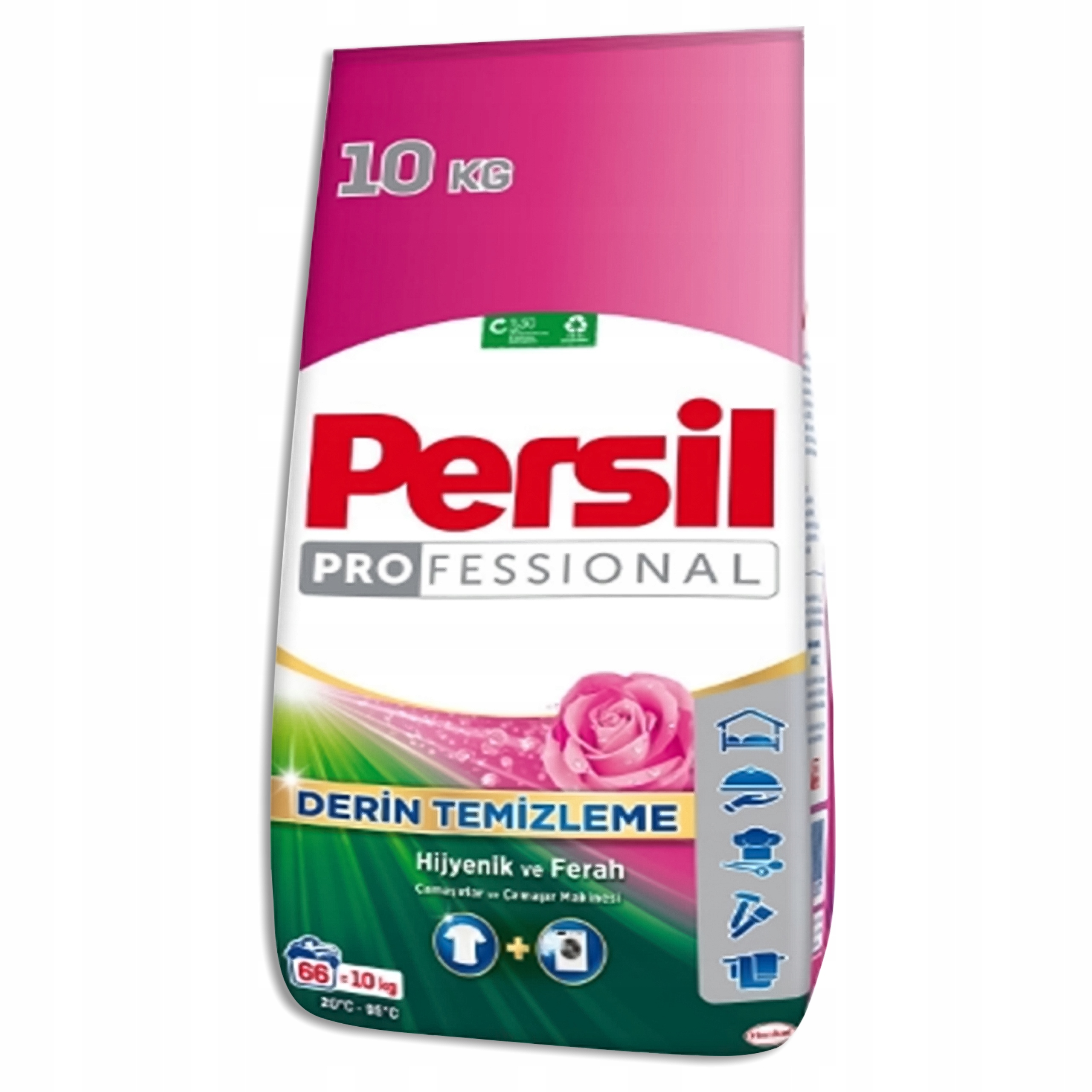 Levně Persil univerzální prací prášek na bílé prádlo 10 kg růžová vůně