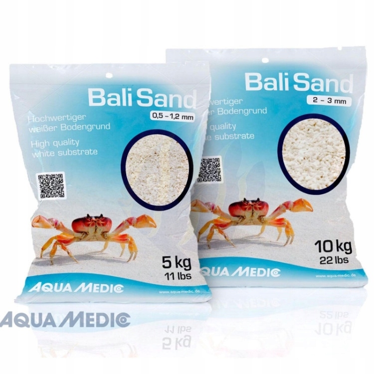 Písek Do Mořského Akvária Bílý Suchý 2-3 MM 5 Kg Aqua Medic Bali Sand