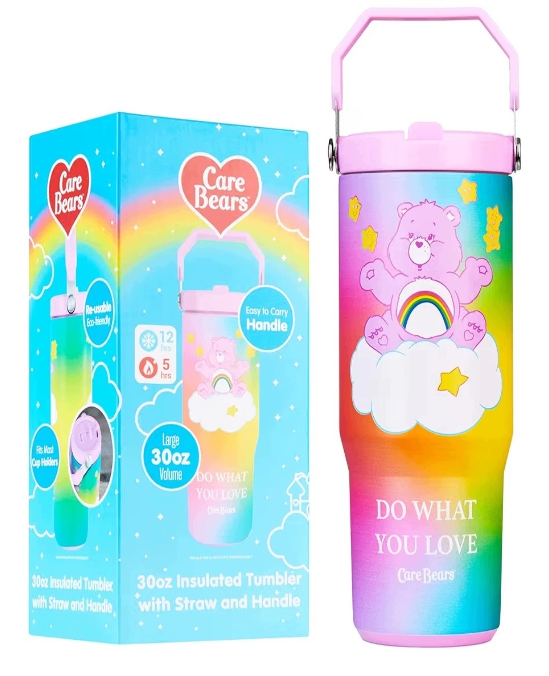 Termohrnek Care Bears s brčkem