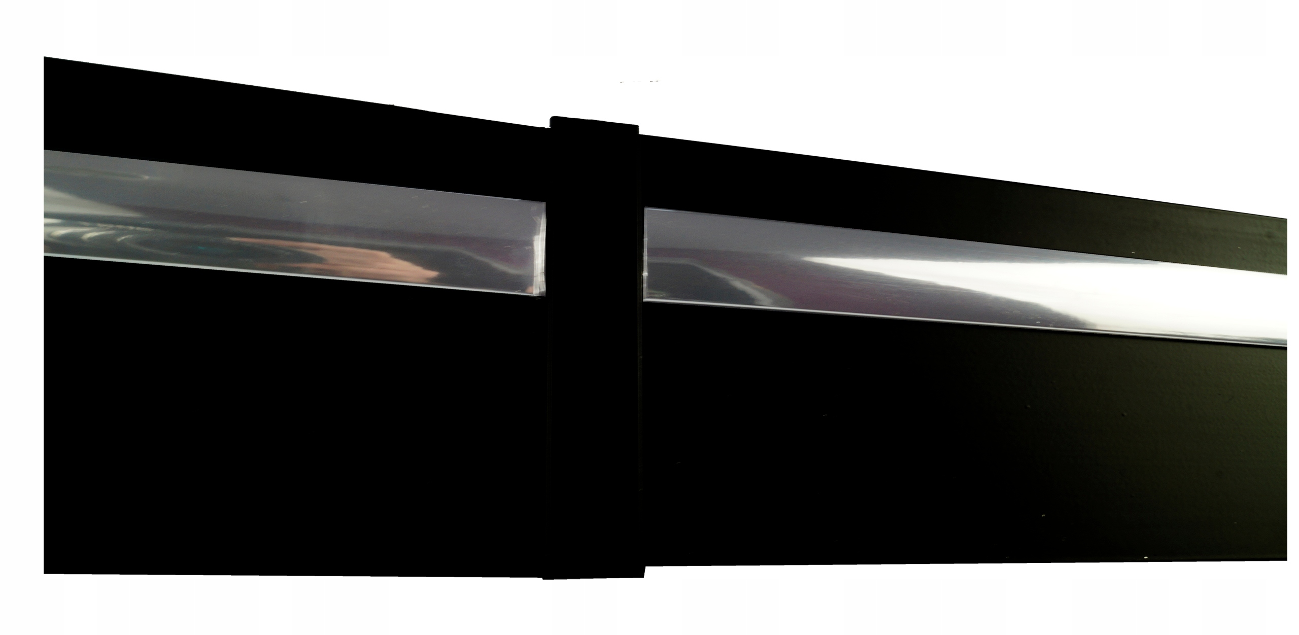 SZYNA SUFITOWA PCV II OSŁONA ALUMINIUM 8 cm 370cm Kolor biały czarny srebrny