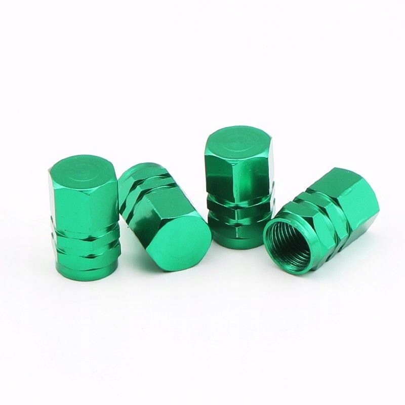 

Nakrętki Aluminiowe na Wentyle Zielone zaworki alu