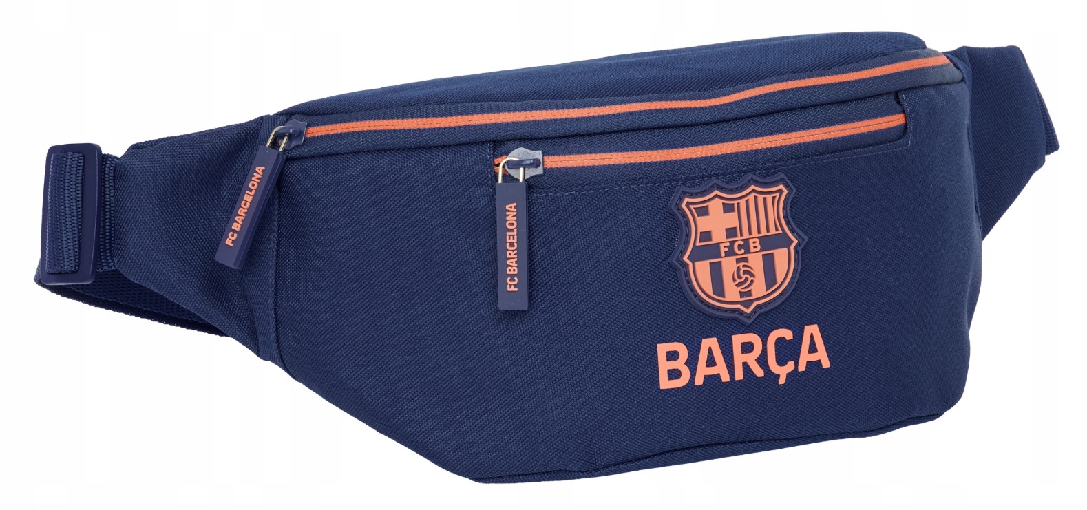 NERKA, SASZETKA NA PAS FC BARCELONA TEAM NAVY BLUE&ORANGE SAFTA