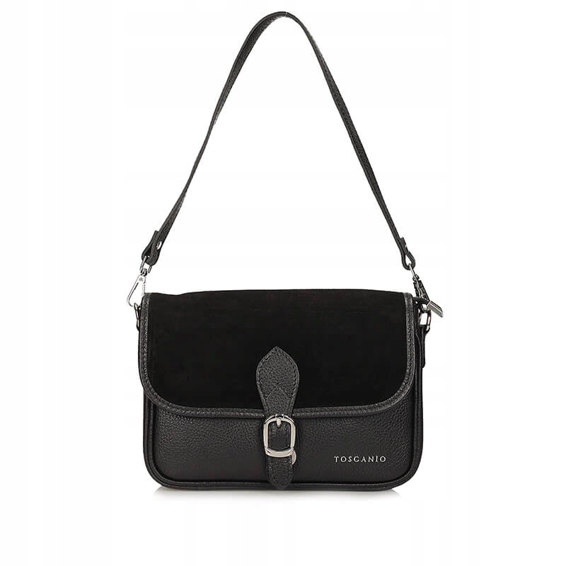 Elegantní dámská taška kabelka přes rameno Toscanio F233 černá