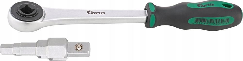 Sada odstupňovaných klíčů 1/2" 2-dílná s ráčnou Fortis