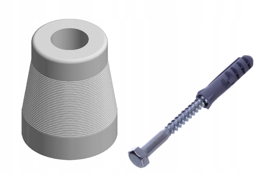 

Odbojnik Odbój Stoper Do Dzrwi I Bramy 60MM Biały