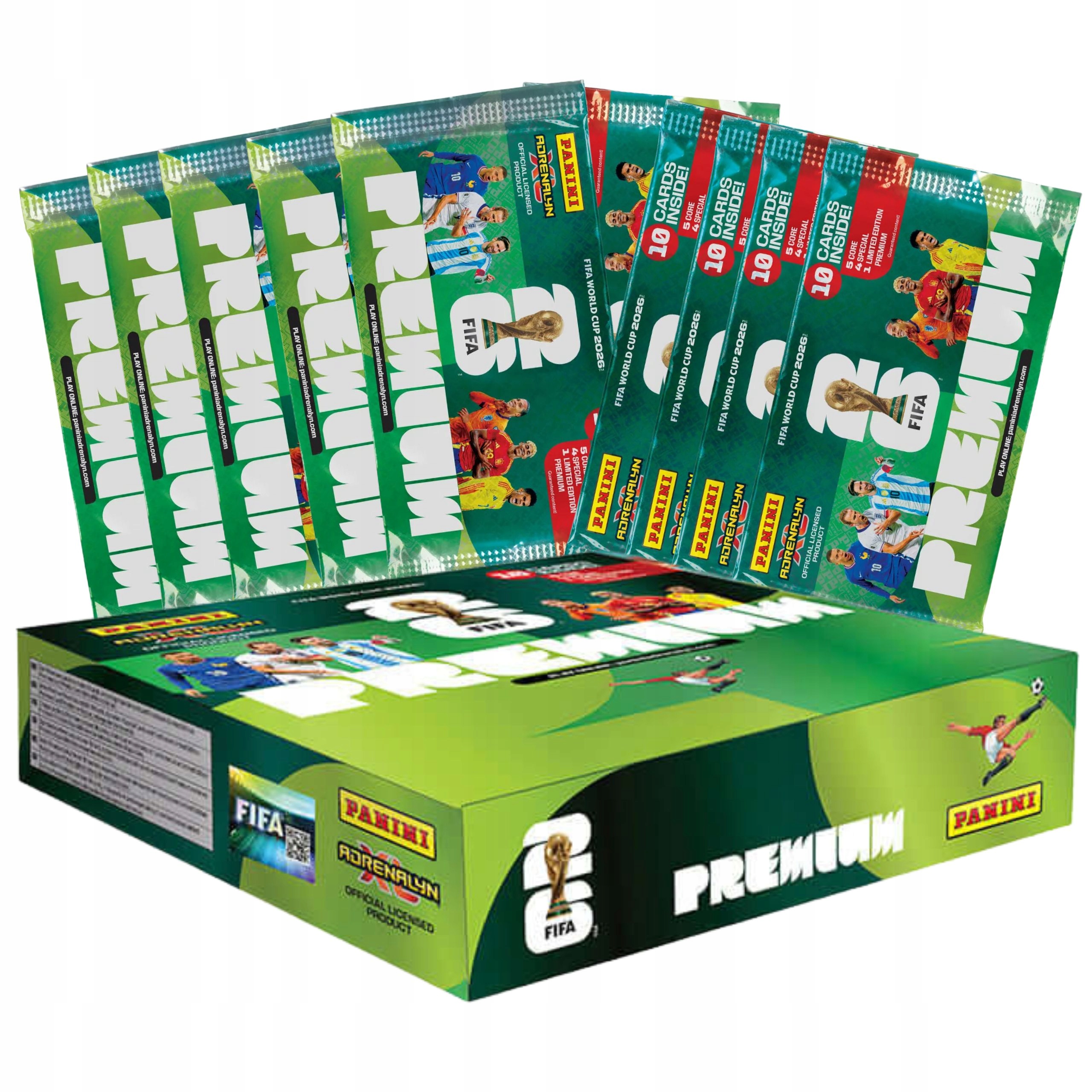 Fifa World Cup 2026 Panini Box Premium 10x Saszetka 100 Kart Piłkarskich