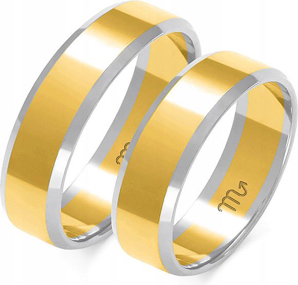 Zlatý snubní prsten svatba 14K 585 velikost 14 dámský pánský s gravírováním 14K