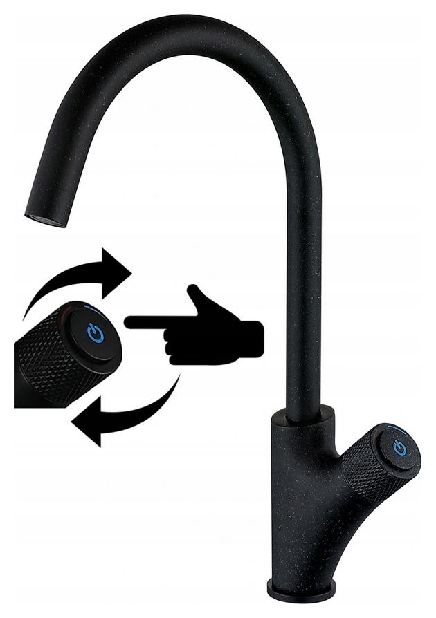 Granitová Kuchynská Batéria Press On-off Pre Drez Q