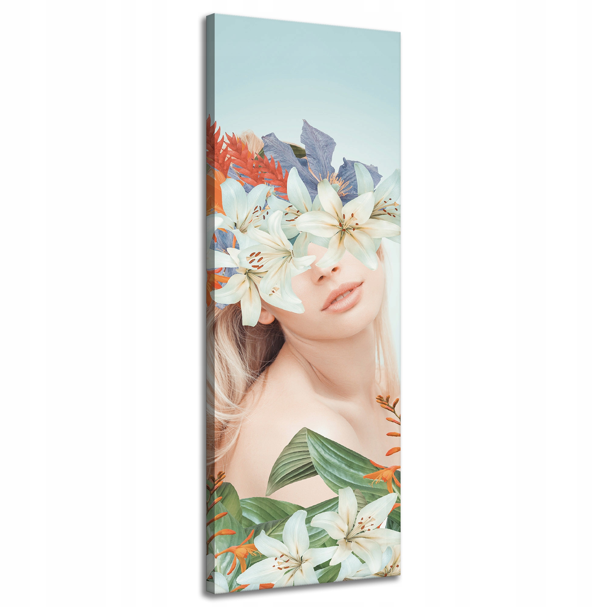 Obraz na plátně Příroda Rostliny Dívka Tělo 40x120 cm