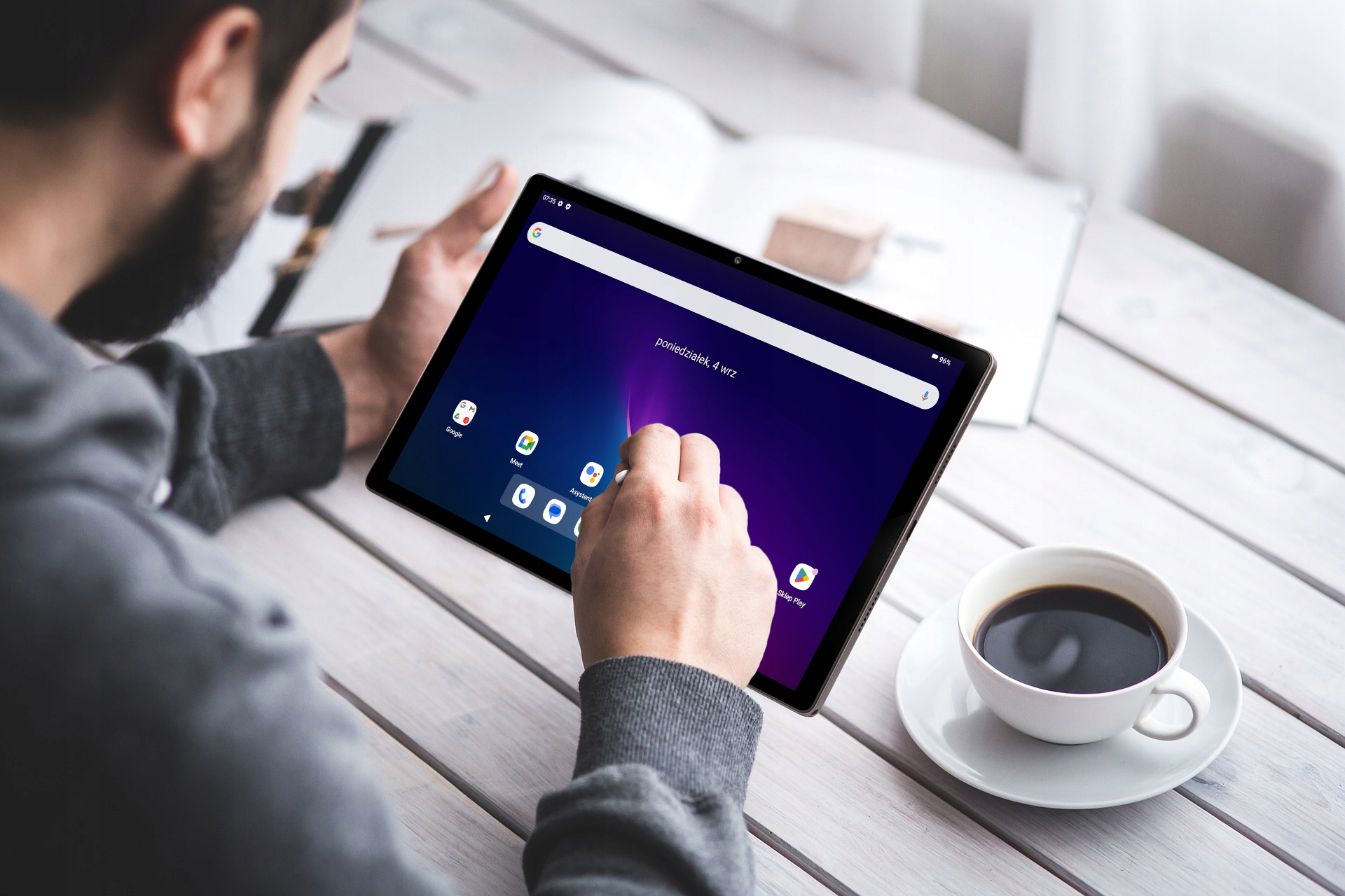 TABLET 10,1" 4G LTE 4/64GB 7000 mAh WIFI GPS ZESTAW ETUI RYSIK SŁUCHAWKI Model procesora Octa-core Spreadtrum SC9863A, Cortex-A55