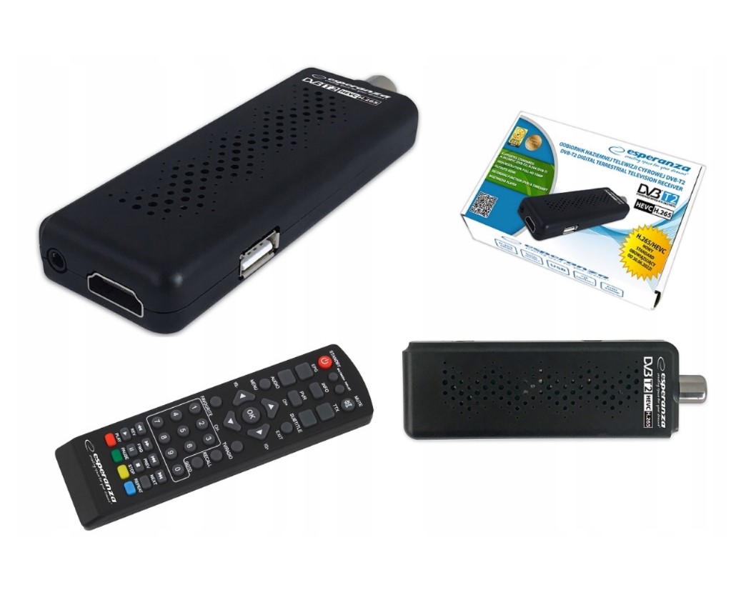 Dekoder DVB-T2 H265 HEVC 12/24V do kampera busa Marka inna