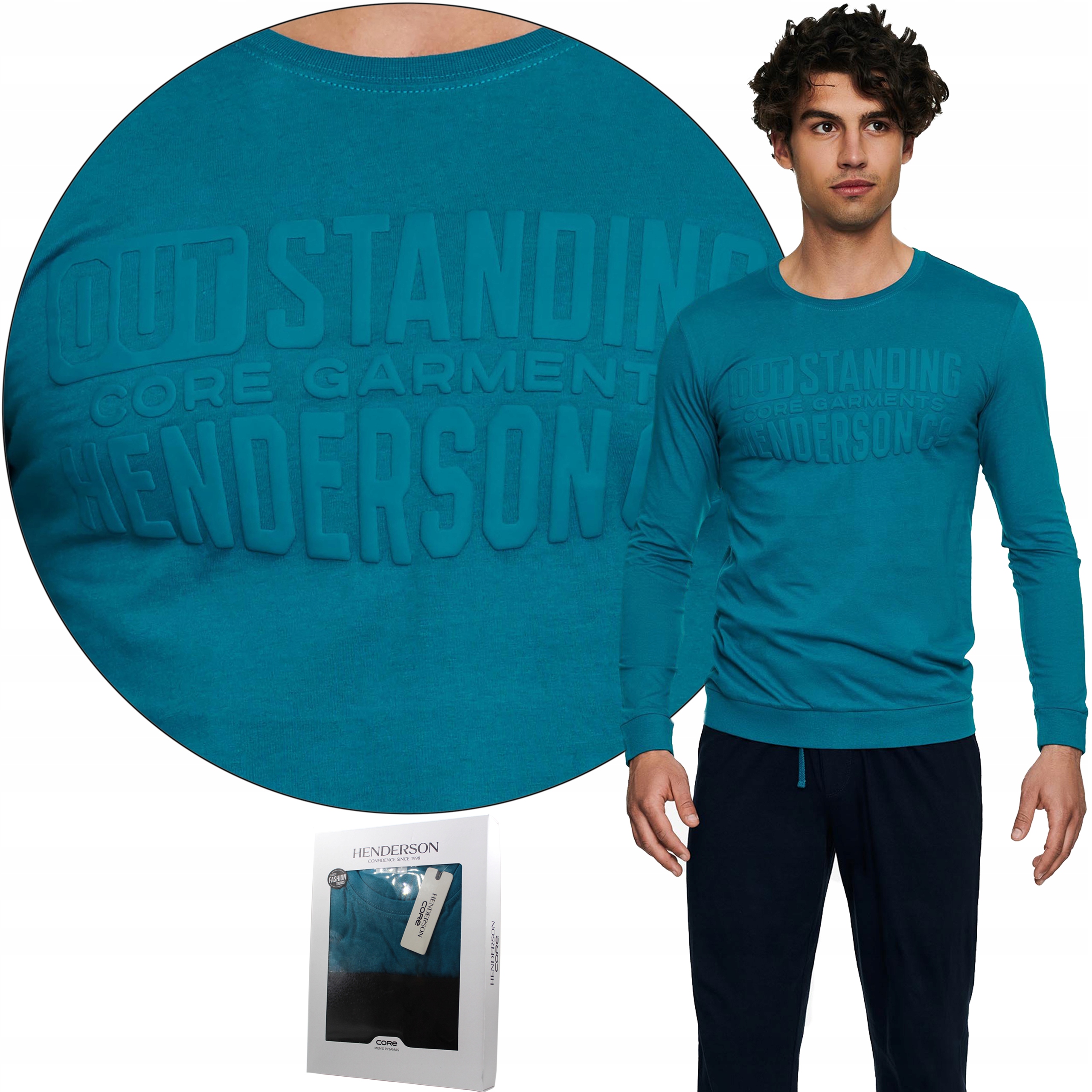 

Piżama Długi Rękaw Henderson 40040-67X Badge XL