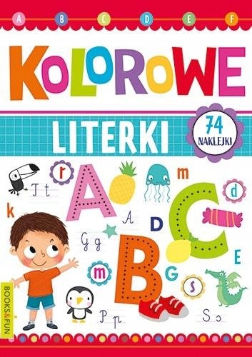 

Kolorowe literki naklejki Books