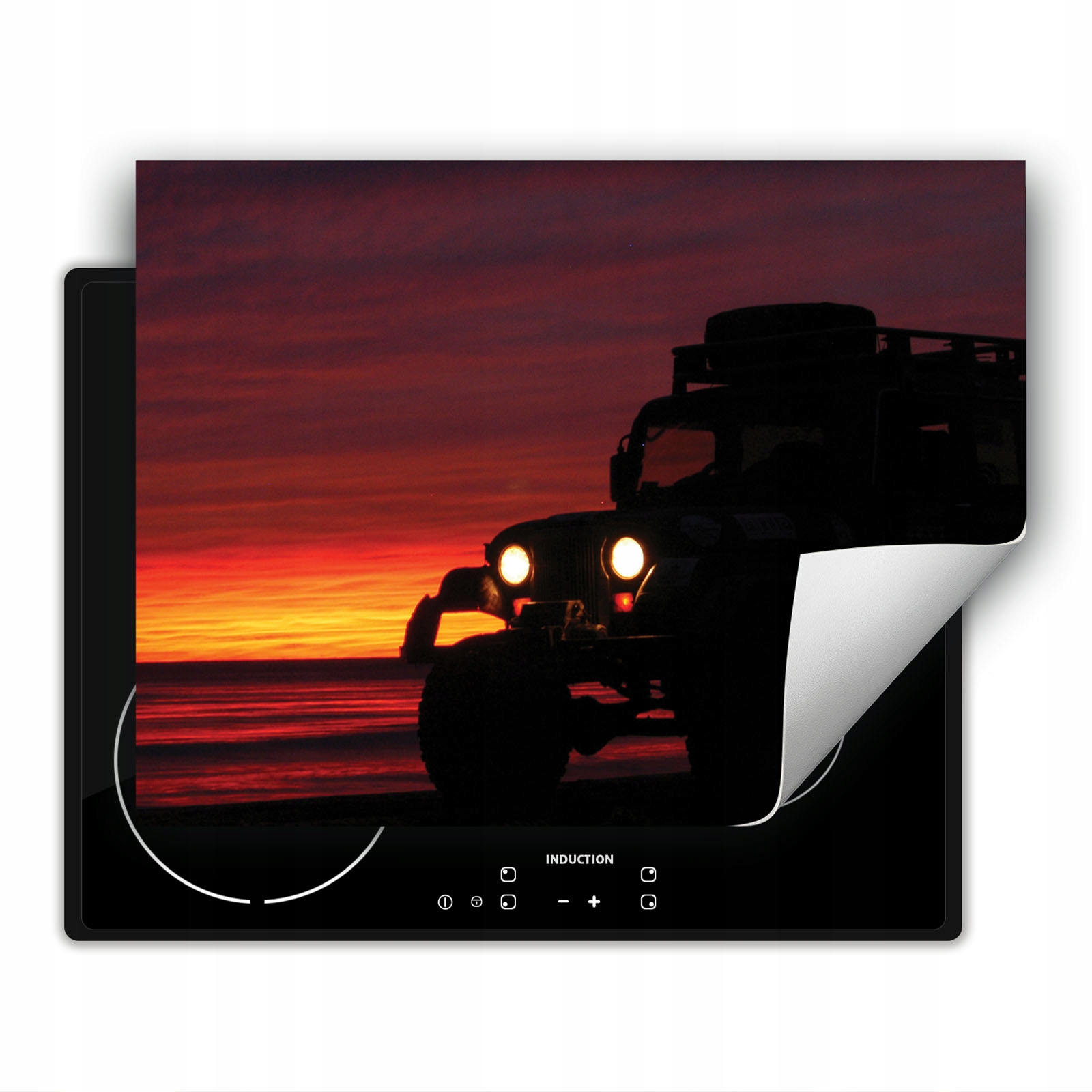 MATA WINYLOWA DO KUCHNI WIĘCEJ MIEJSCA 70x52 Jeep - krajobraz Stan opakowania oryginalne