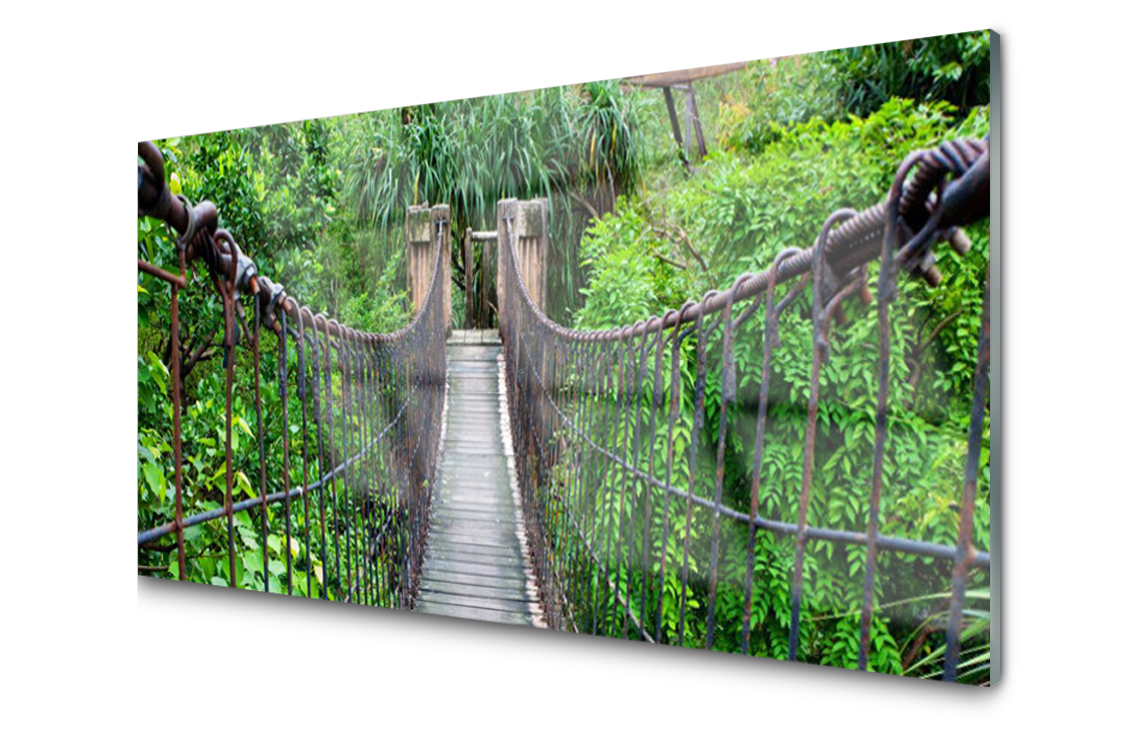 

Panel szklany Płytka Dekor Most Drzewa 140x70