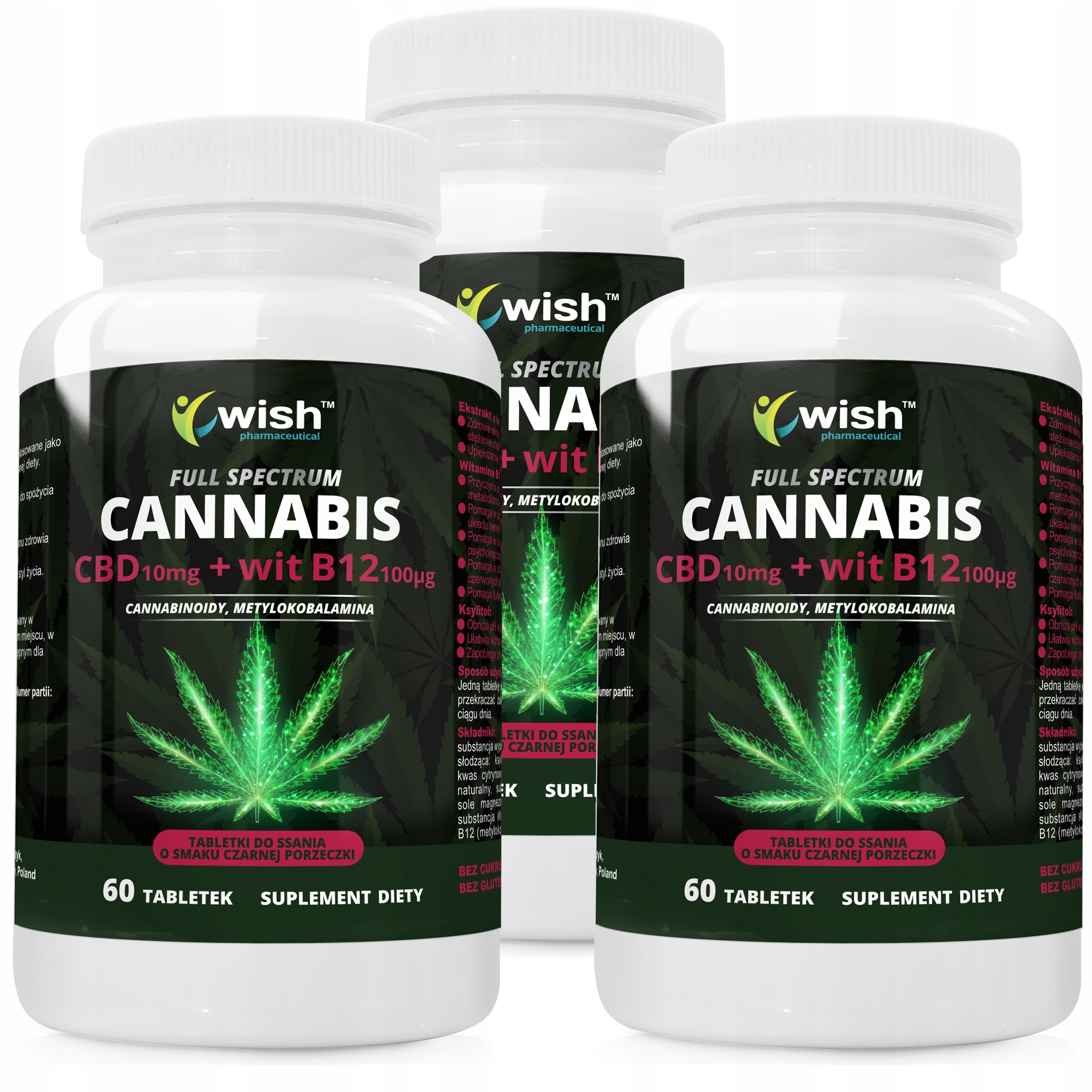 

Cbd 10mg Witamina B12 Metylowana Full Spec 3x60T