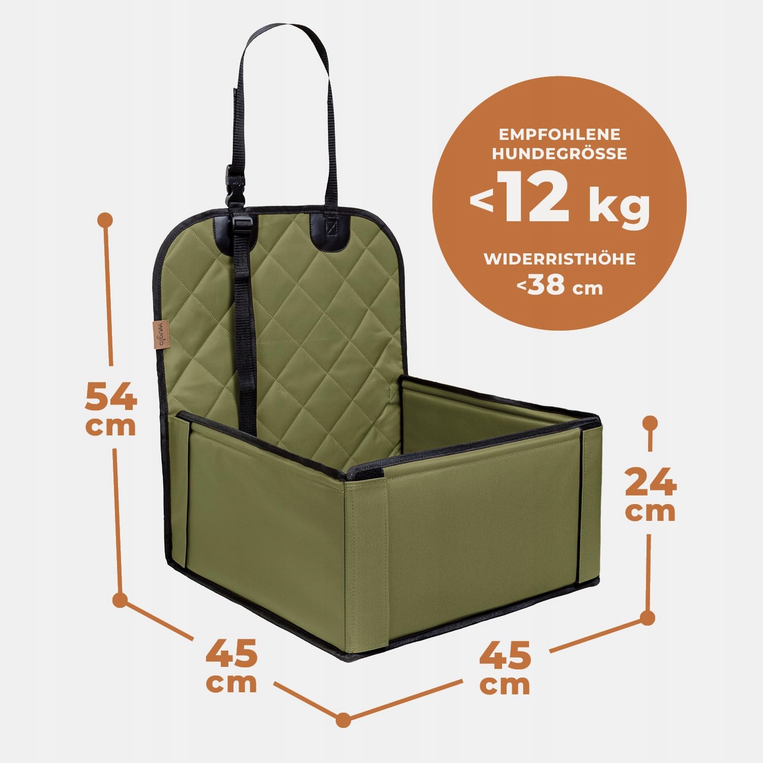 EXTRA Stabilny Fotelik Samochodowy Dla Psów Wodoodporny — miniatura 6