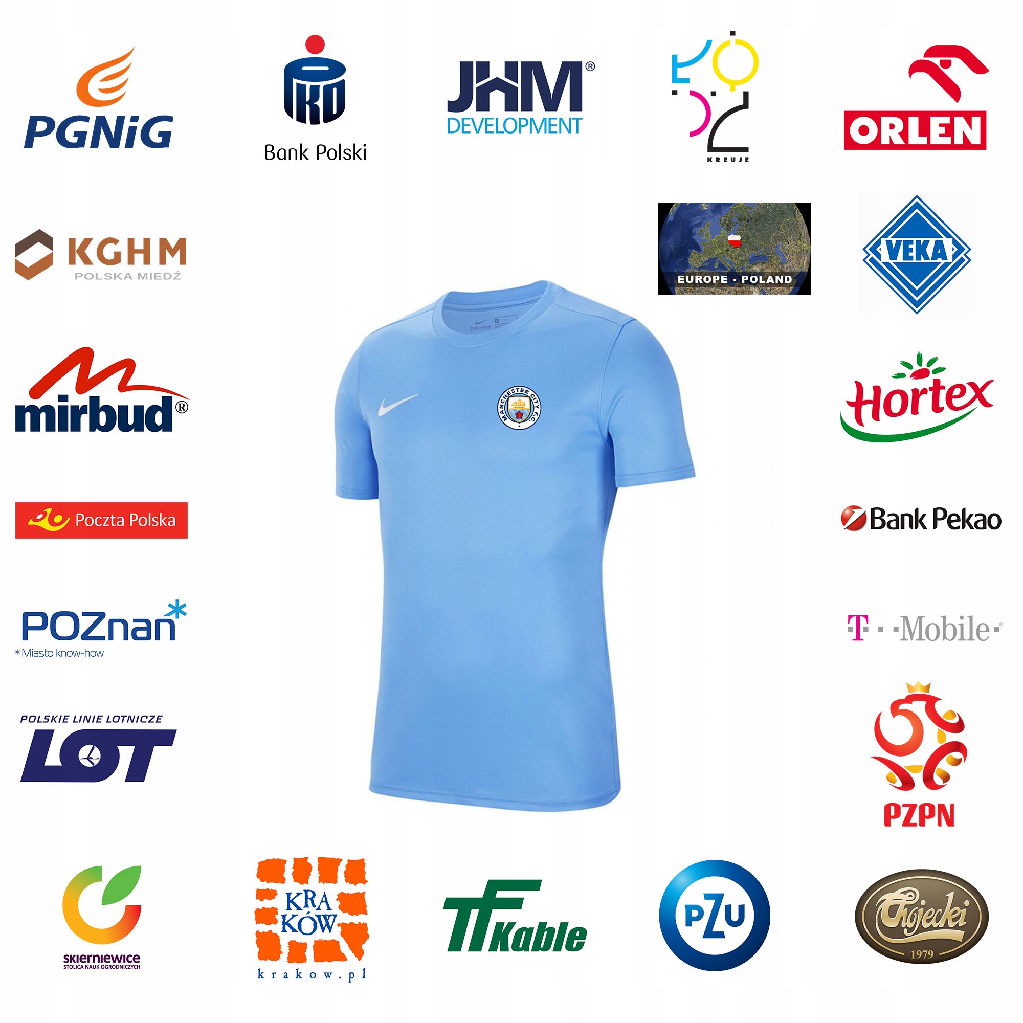 Koszulka Nike Manchester City Junior 140-152 Rękaw krótki rękaw