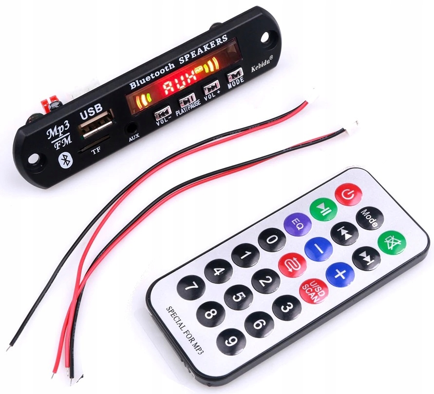 MODUŁ ODTWARZACZ BLUETOOTH PILOT MP3 AUX RADIO USB Marka Inna