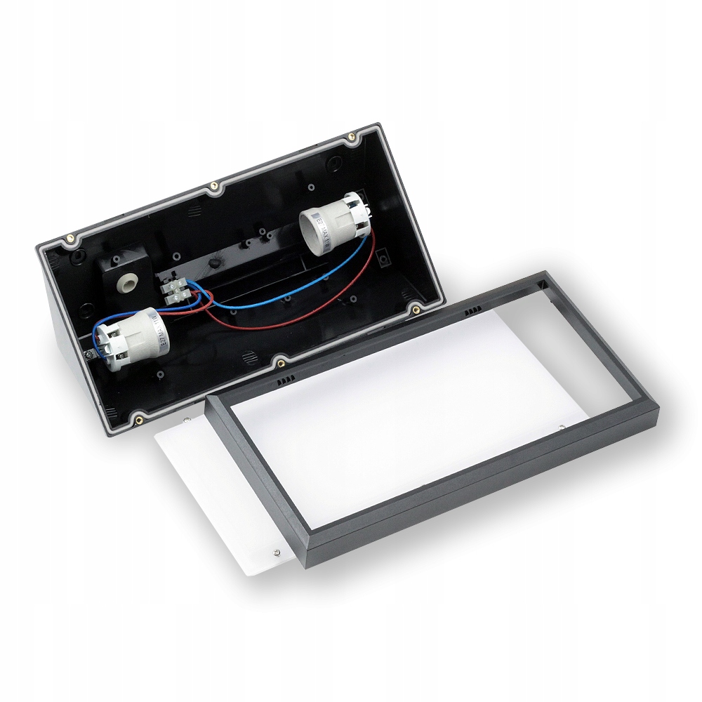 KINKIET ZEWNĘTRZNY LAMPA OGRODOWA ELEWACYJNA IP65 E27 Kolor biały czarny