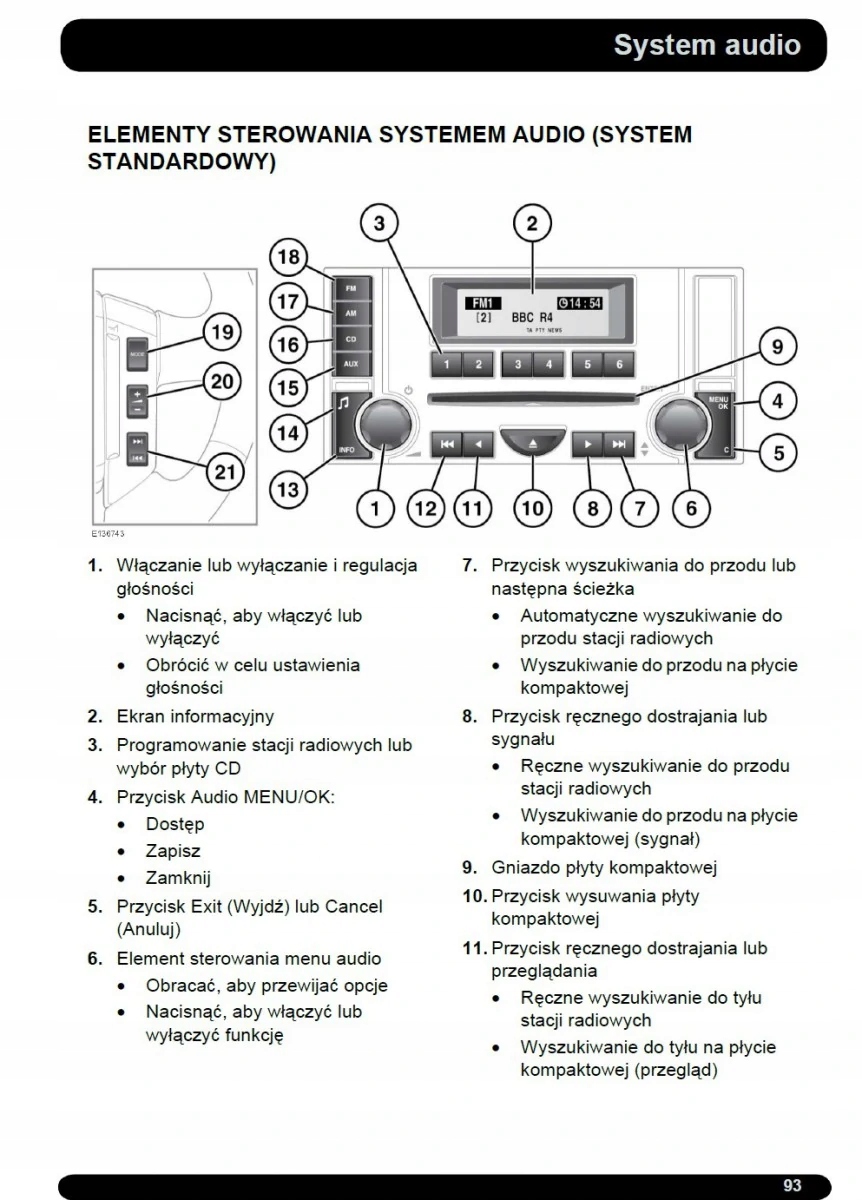 Land Rover Freelander 06-11+Radio Instrukcja Obsłu Tematyka Samochody osobowe
