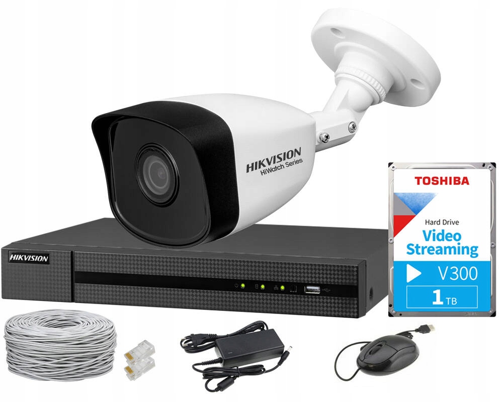 Monitorovací sada Hikvision Hiwatch HWI-B140H HWN-4104MH-4P