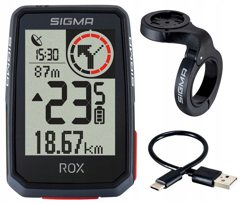 Nawigacja Rowerowa Sigma Rox 2.0 Ant+ Bluetooth Gps Pl Menu IPX7 Endurance