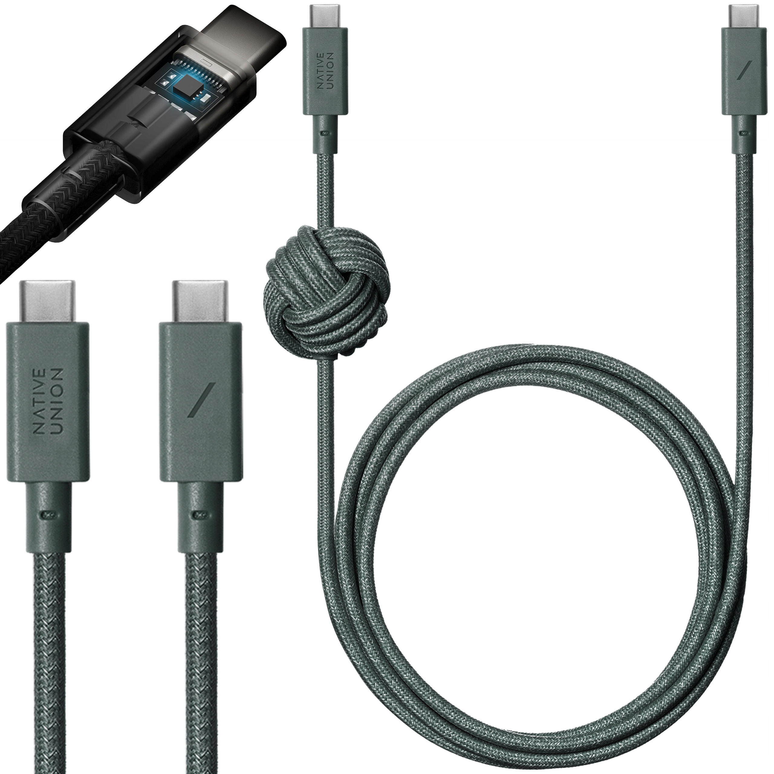 Native Union Anchor Cable – kabel Usb-c na Usb-c 240W 3 m Odolný kabel