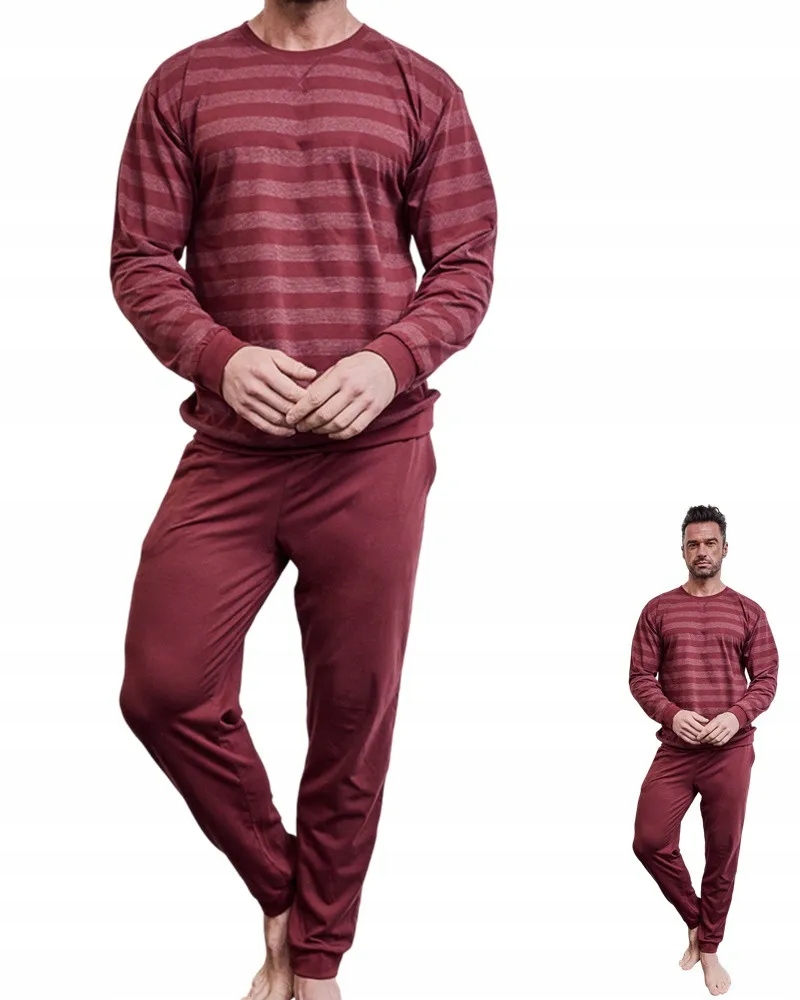 Pánské Pyžamo Cornette 117 losse 16 M 46 Bordová