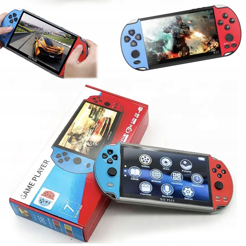 Herní Konzole 2700 Her 16GB S 7PALCOVOU Obrazovkou