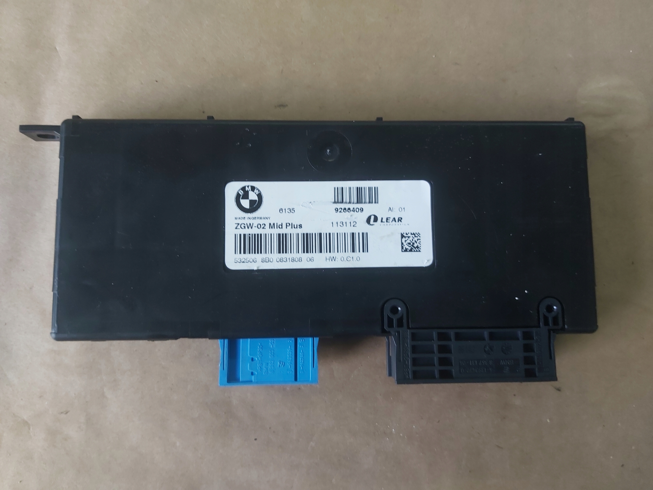 module control unit ZGW 9266409 BMW F10 F11